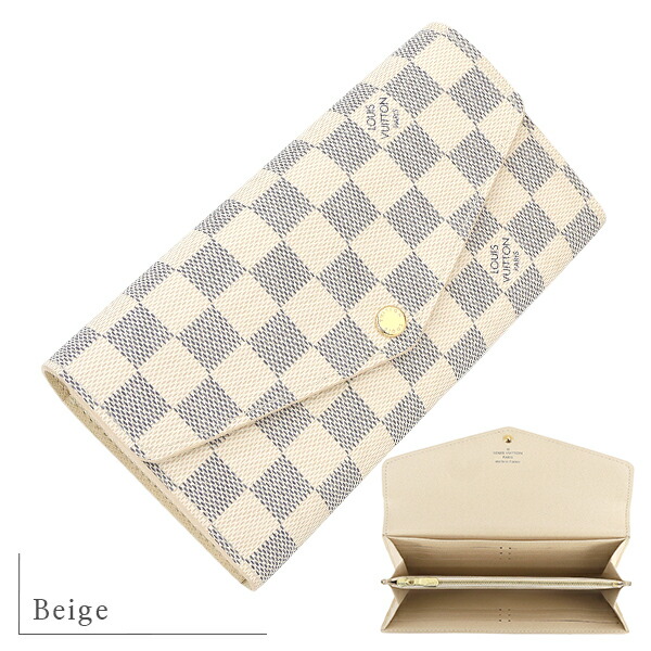 楽天市場】【新品】 ルイヴィトン 長財布 ポルトフォイユ サラ ダミエ