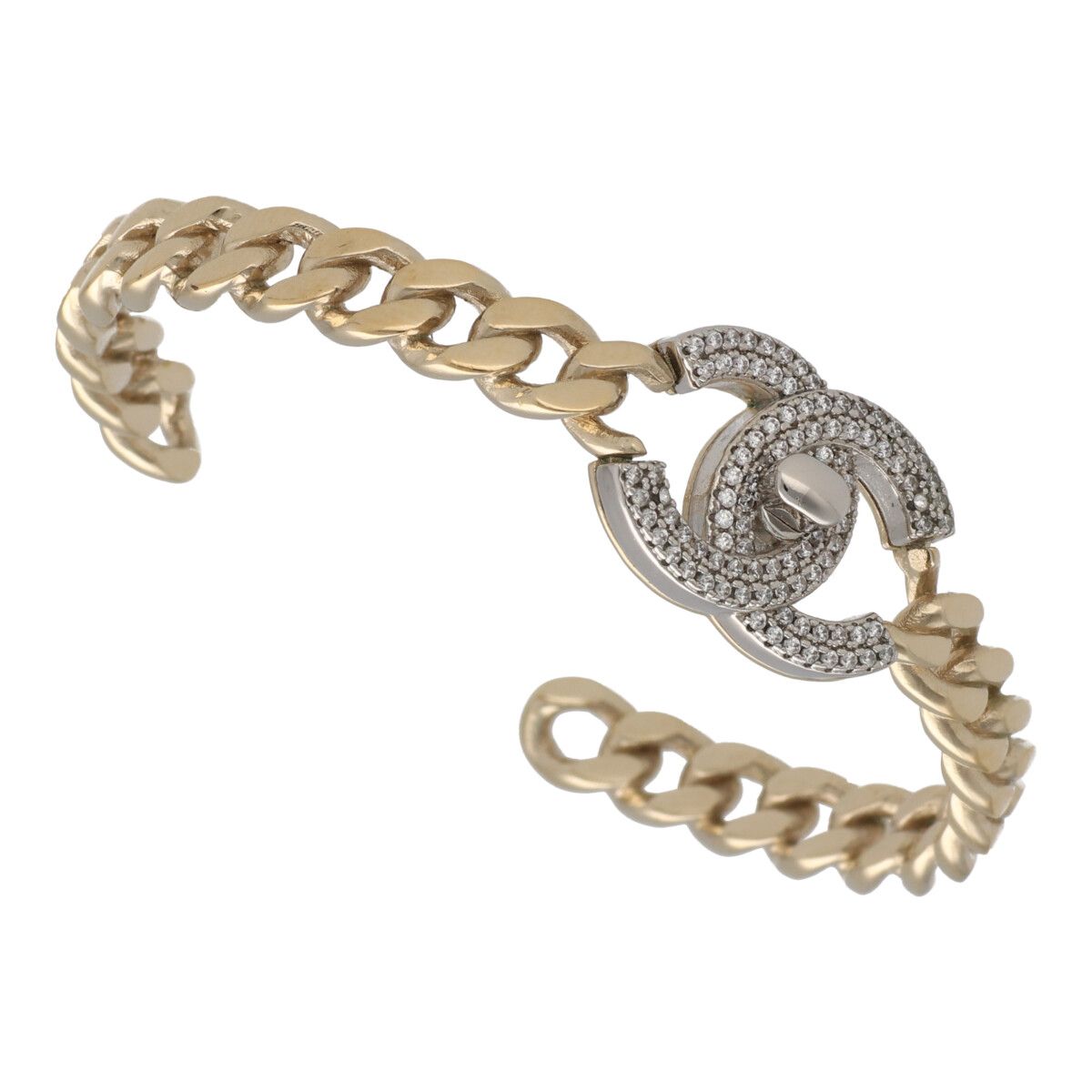 CHANEL ダブルCロゴ バングル ストーン CHANEL ダブルCロゴ バングル