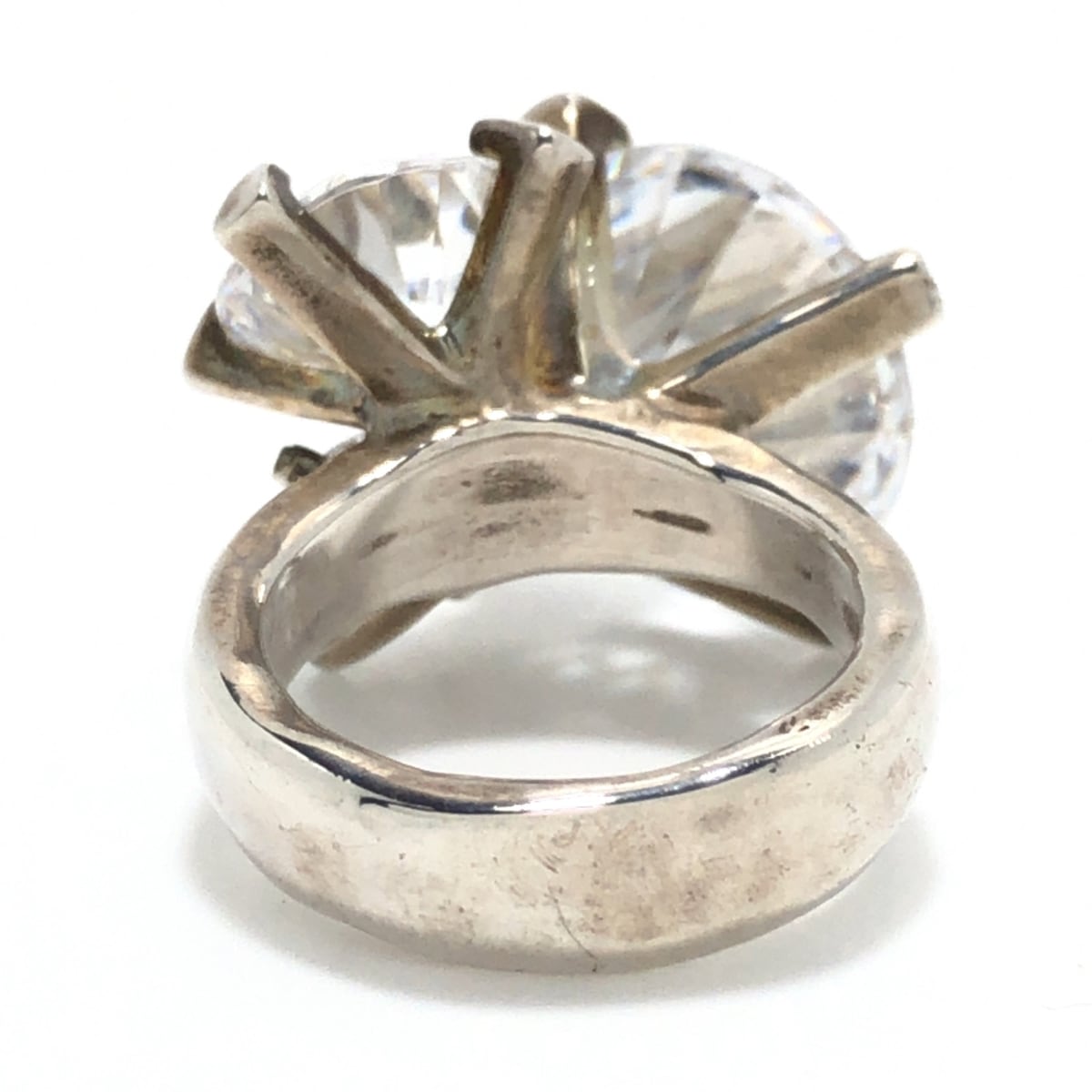 楽天市場】【中古】e.m.(イーエム) リング シルバー×クリア ジルコニア