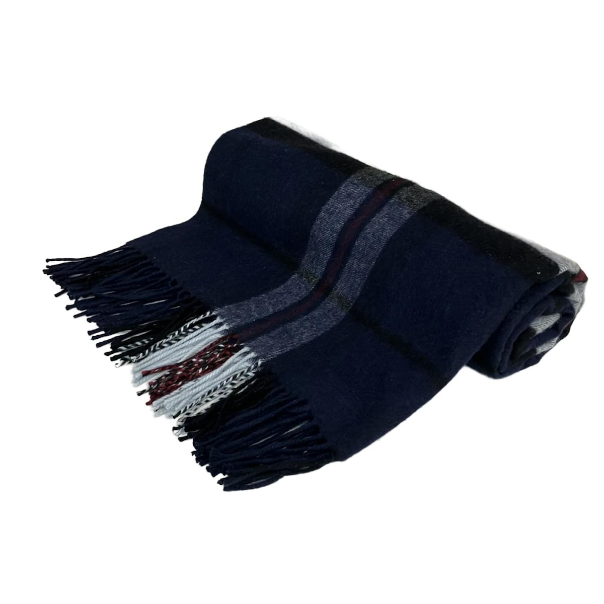 楽天市場】ジョンストンズ ストール ダークネイビーの通販