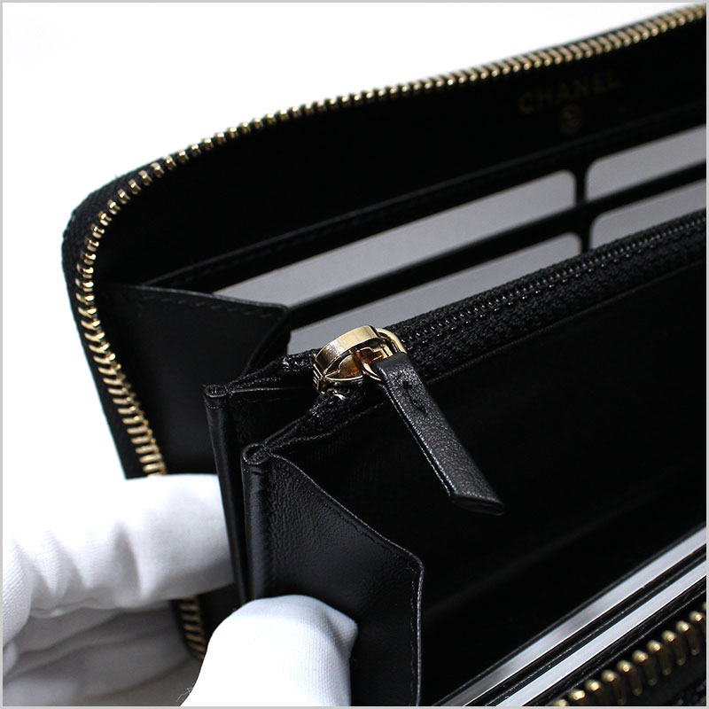 楽天市場】シャネル CHANEL ラウンドファスナー長財布 ドーヴィル 2020