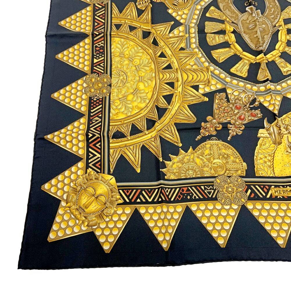 楽天市場】【中古】【箱付き】 HERMES エルメス シルク カレ90 L'OR