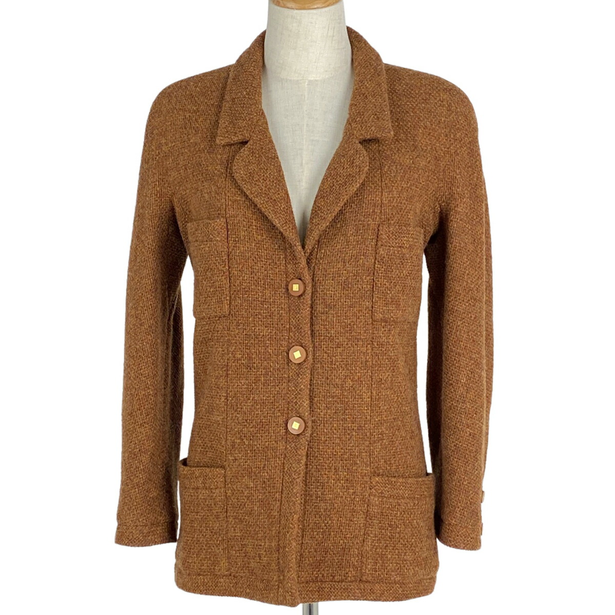 楽天市場】シャネル CHANEL ココマークボタン ツイード ジャケット