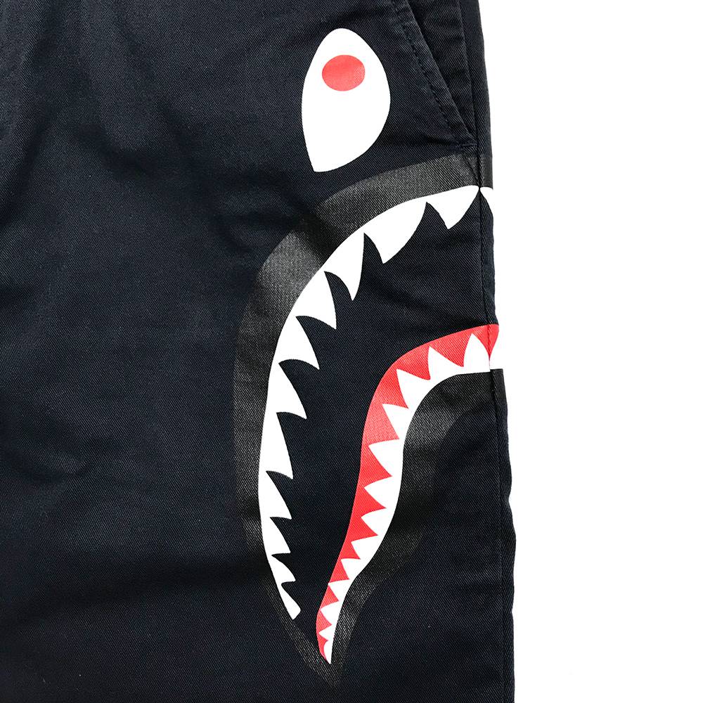 楽天市場】A BATHING APE シャークパンツ Mサイズ ネイビー ア