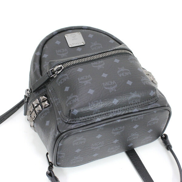 楽天市場】MCM エクストラミニサイズ STARK バックパック 黒 スタッズ