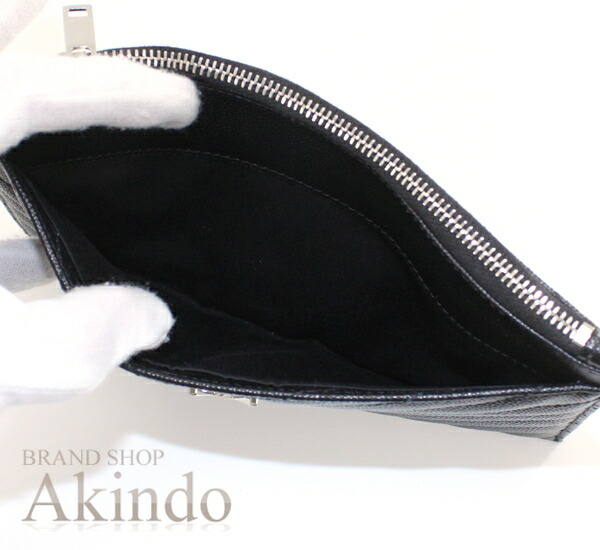 楽天市場】サンローラン パリ ポーチ ミニ クラッチバッグ 黒 YSLロゴ