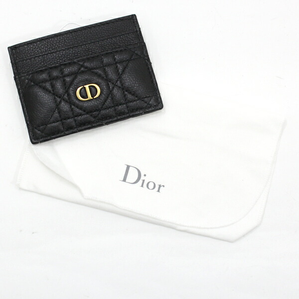 楽天市場】クリスチャン ディオール カードケース 黒 ブラック レザー