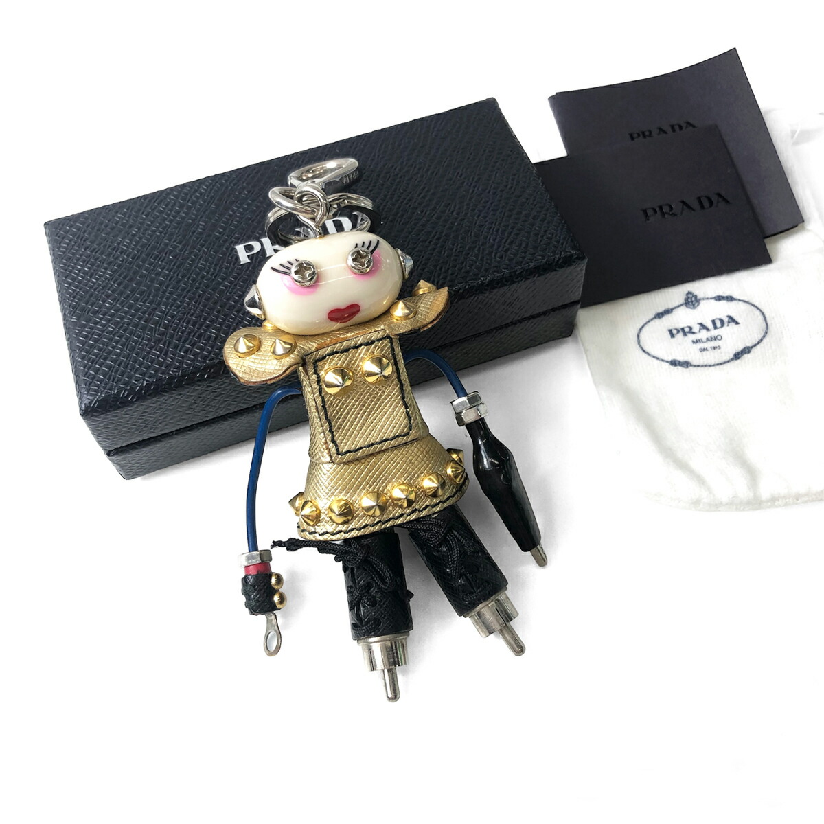 楽天市場】【中古】 プラダ ロボット キーホルダー キーリング