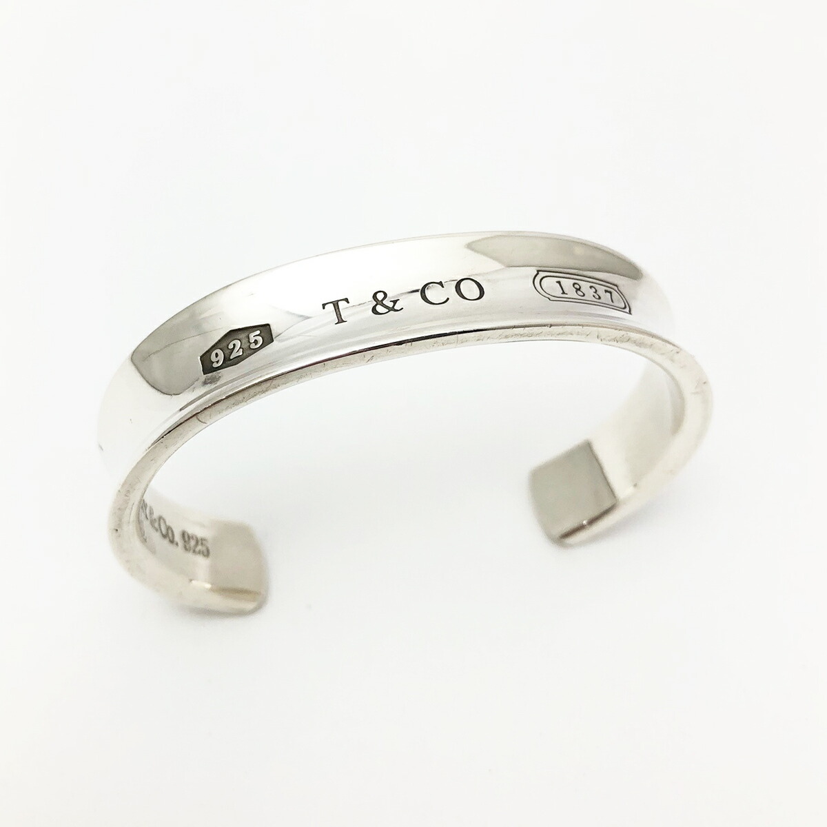 楽天市場】【中古】 ティファニー シルバー バングル 1837 カフ ナロー