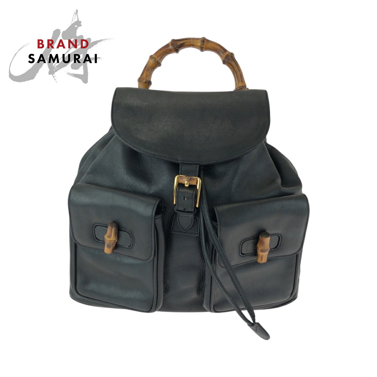 楽天市場】GUCCI グッチ バンブー ブラック 黒 ブラウン ゴールド金具