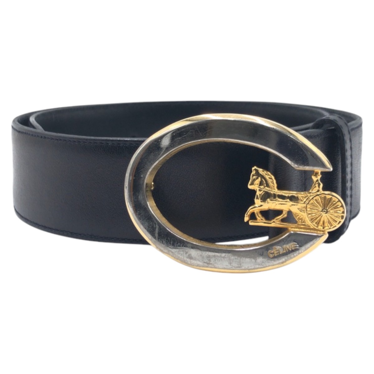 楽天市場】CELINE セリーヌ ヴィンテージ 馬車柄 ブラック 黒 ゴールド