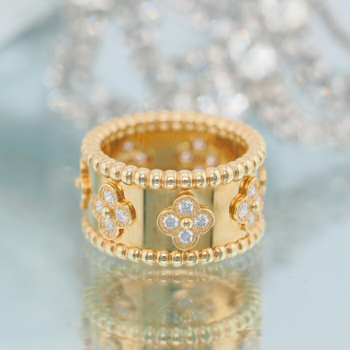 楽天市場】ヴァンクリーフ＆アーペル ペルレ クローバー リング