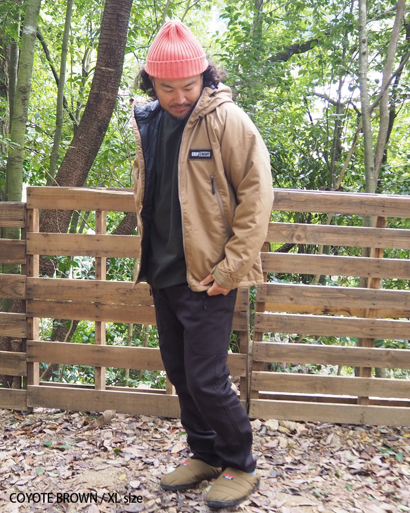 グリップスワニーサーモライト 中綿入り 難燃ジャケットコヨーテ M