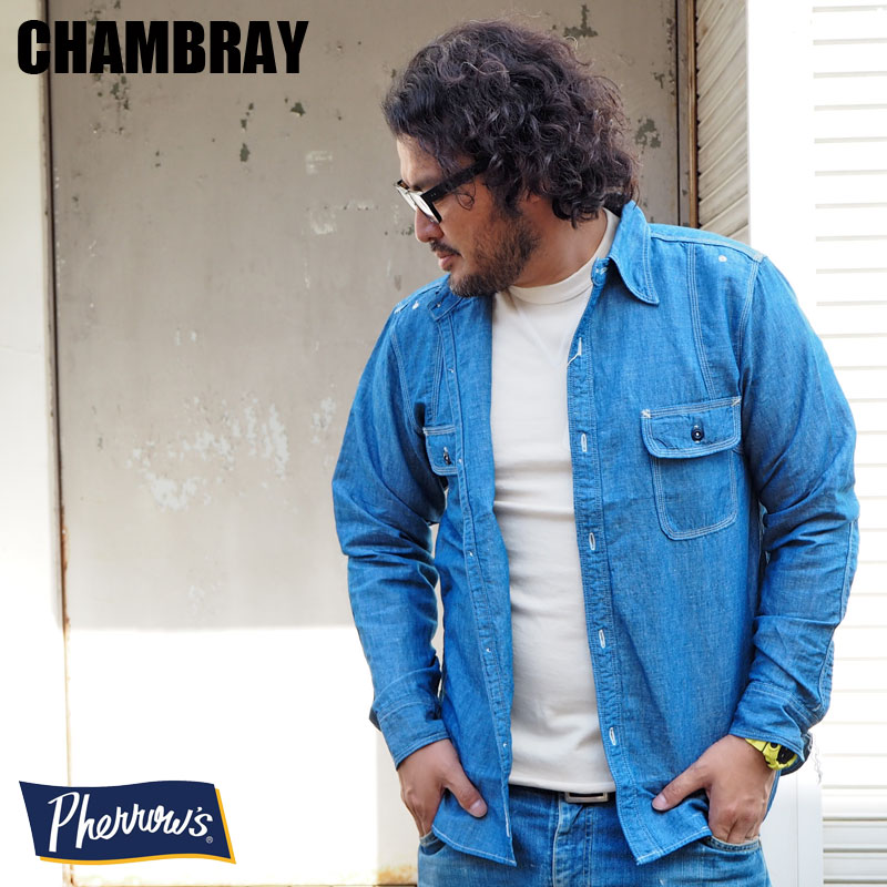 楽天市場】PHERROW'S フェローズ ワークシャツ 770WS メンズ シャツ