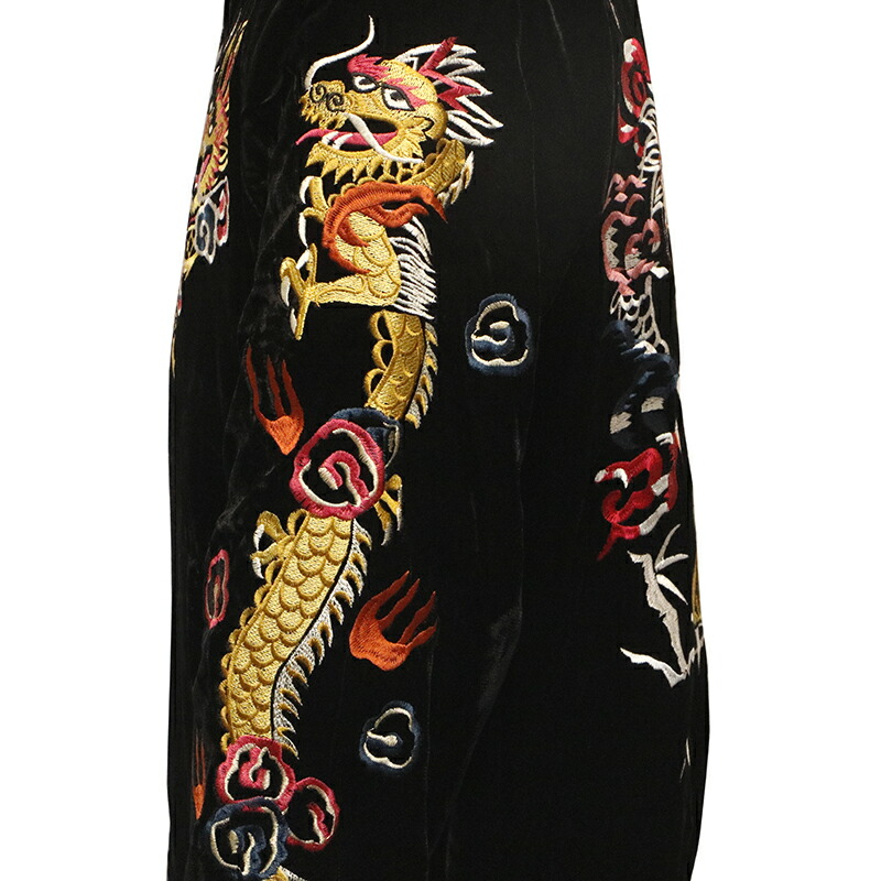 楽天市場】朧 おぼろ ビンテージ龍虎 刺繍 和柄 別珍 スカジャン