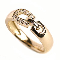 楽天市場】馬蹄型 ピンキーリング K18ピンクゴールド ダイヤモンド