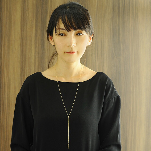 楽天市場】ロングネックレスK18 playful ロングネックレス K18 18金