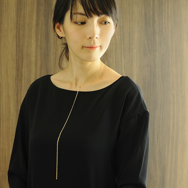 楽天市場】ロングネックレスK18 playful ロングネックレス K18 18金