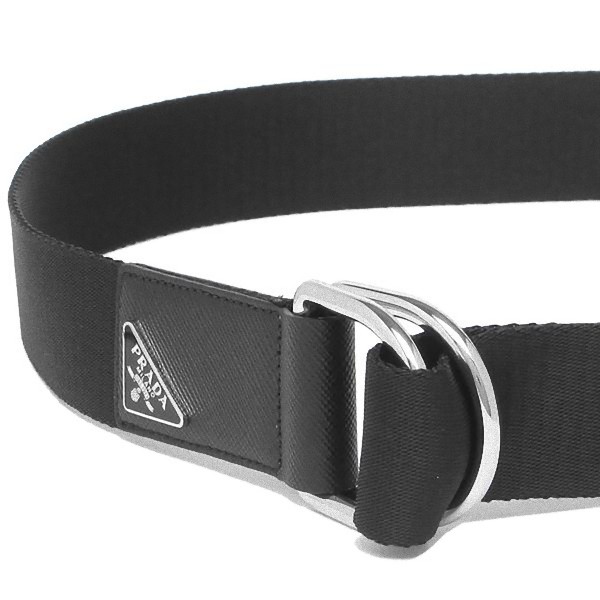 楽天市場】プラダ ベルト トライアングルロゴ ブラック メンズ PRADA