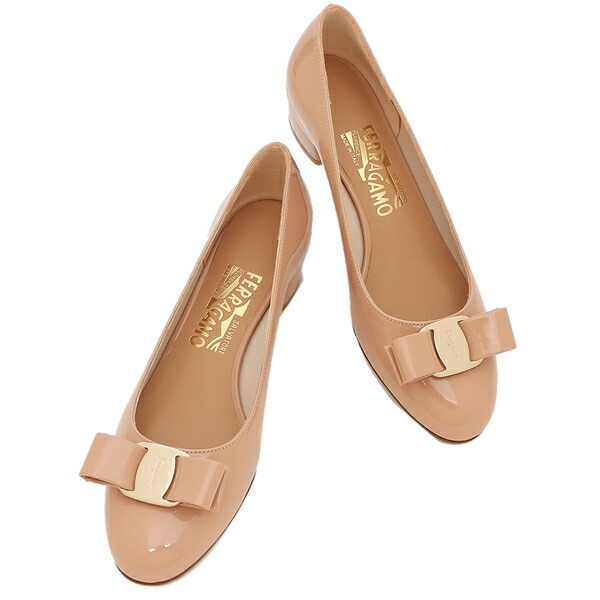 楽天市場】フェラガモ パンプス ヴァラ ベージュ レディース Salvatore
