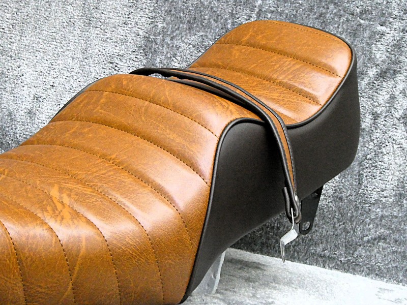 楽天市場】GN125 新ローダウン 茶皮 タックロールシート