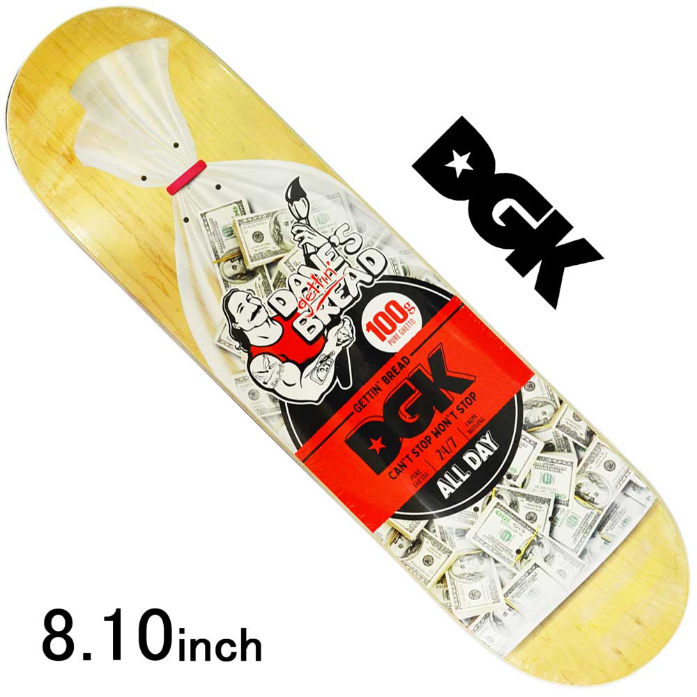 楽天市場】【ラスト1本】 DGK 8.1インチ スケボー デッキ Pro Bread