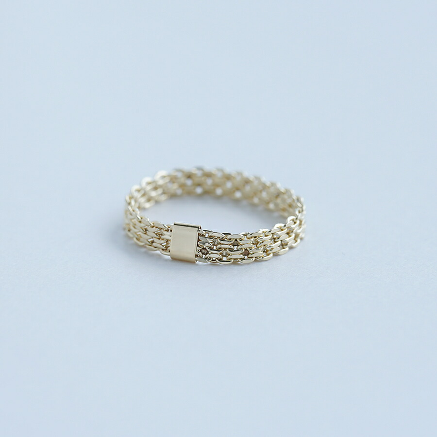 楽天市場】チェーンリング 18k ビスマルク 指輪 K18 チェーン リング