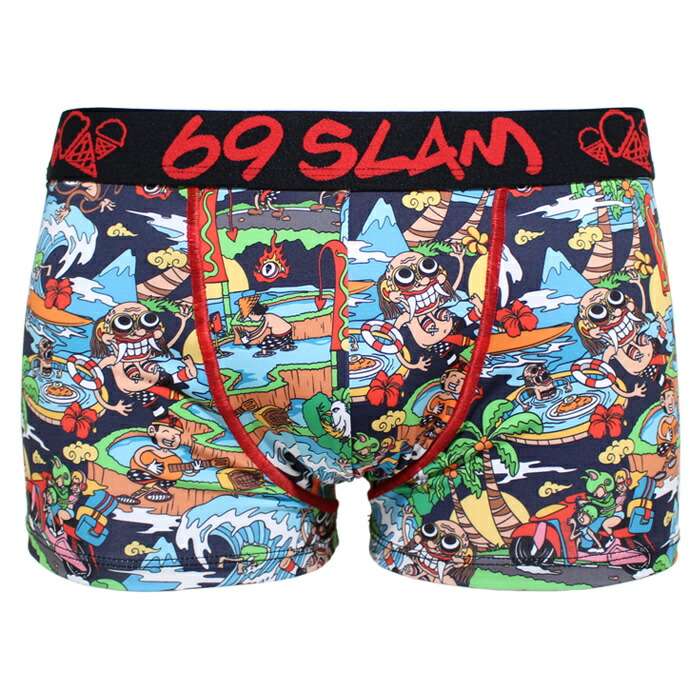 楽天市場】69SLAM ロックスラム ボクサーパンツ ポリエステル ショート