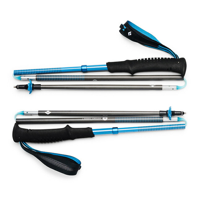 ブラックダイアモンド カーボンポール 100-125cm伸縮可能 ブラック