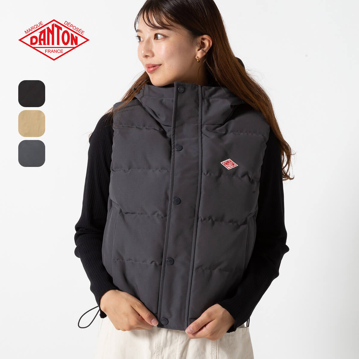楽天市場】【正規取扱店】 ダントン ダウンフーデッドベスト DANTON