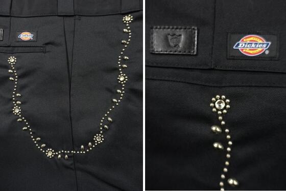 楽天市場】HTC x Dickies ウォレットチェーンスタッズカスタムパンツ