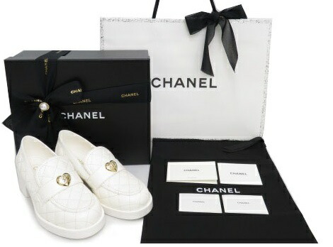 楽天市場】CHANEL ハートターンロック ローファー G39697 23C