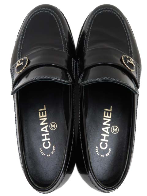 楽天市場】CHANEL ローファー 21B G37671 シャイニー カーフスキン