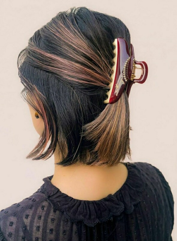 楽天市場】acca ニューコラーナ クリップ ラージ 70900031 ボルドー(BX