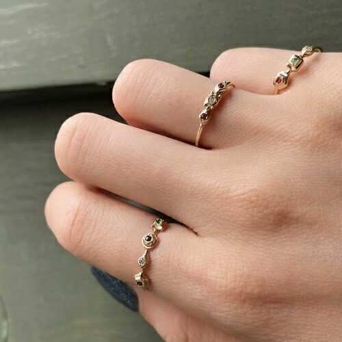 楽天市場】Rusty Thought Multi Chaton Ring 3 stones. : C-G