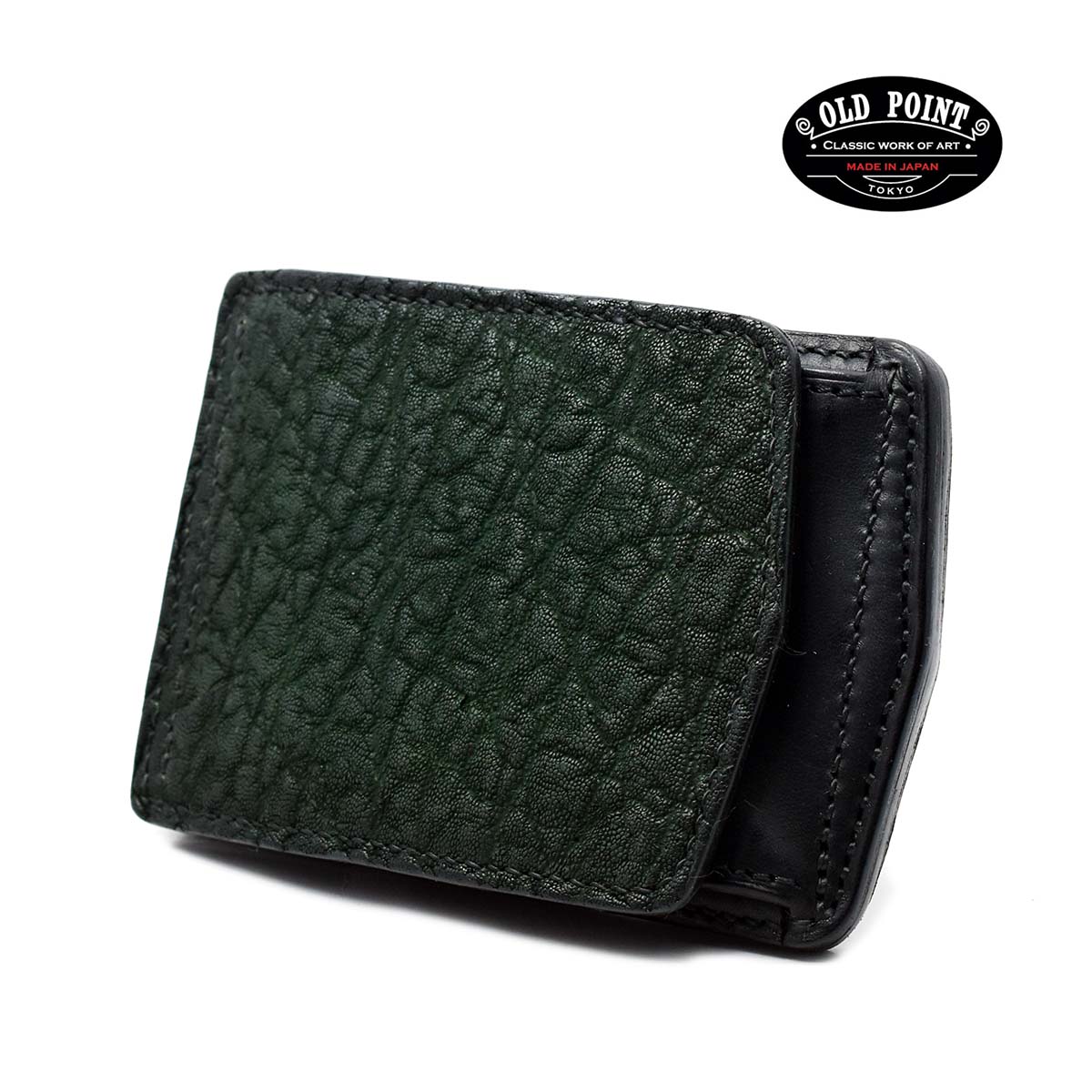 楽天市場】【ハンドメイド 手縫い】マネークリップ 小銭入れ付き 本革