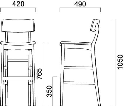 楽天市場】木製カウンターチェア（アデスカウンター）ADES クレス