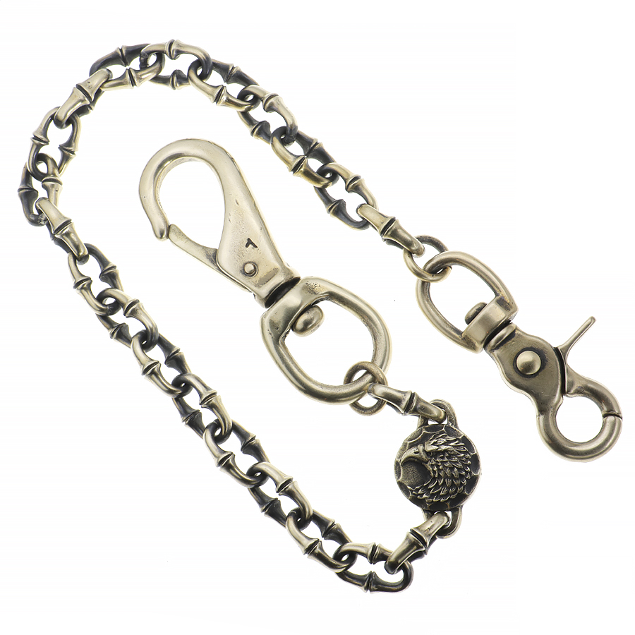 楽天市場】真鍮 ブラス ウォレットチェーン 高級 オリジナル 燻し加工