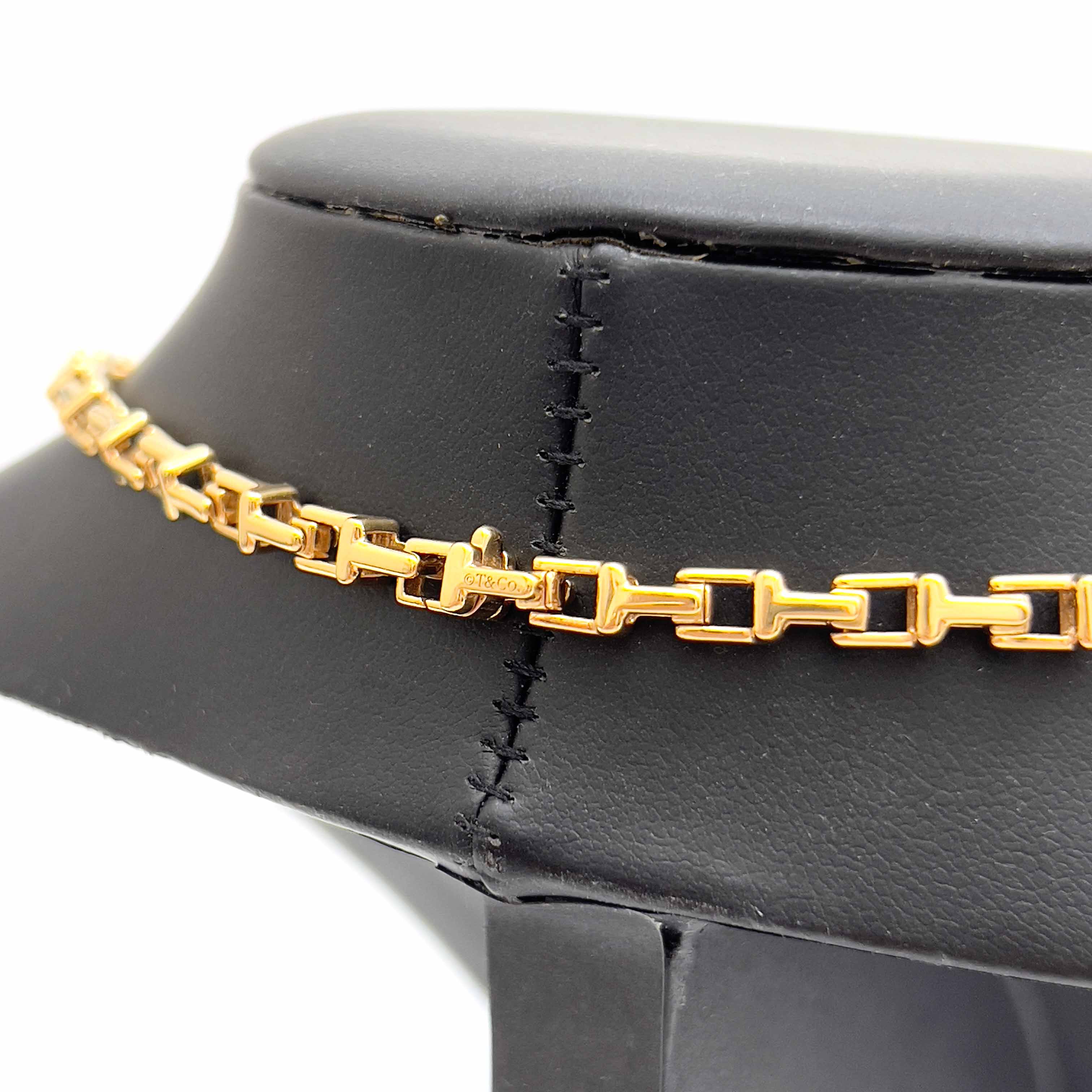 楽天市場】Tiffany&Co ティファニー Tナローチェーン 20inch K18YG