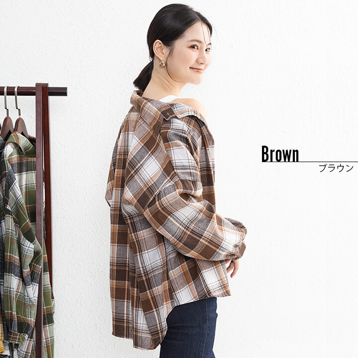 楽天市場】レディース チェック柄シャツ トップス カジュアル