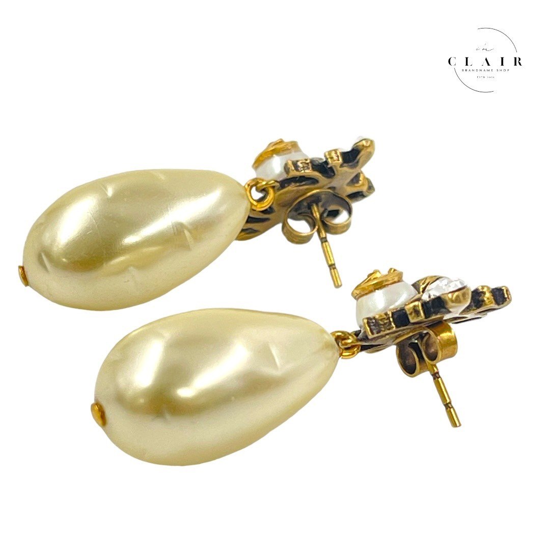 楽天市場】【中古】 グッチ ドロップパールピアス ピアス クリスタル