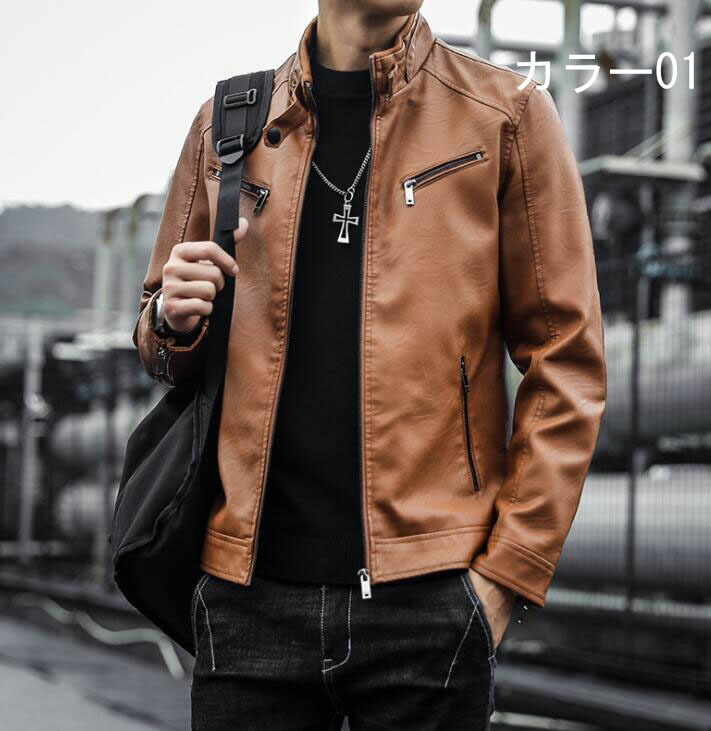 楽天市場】ジャケットメンズジャケットライダースメンズ レザー
