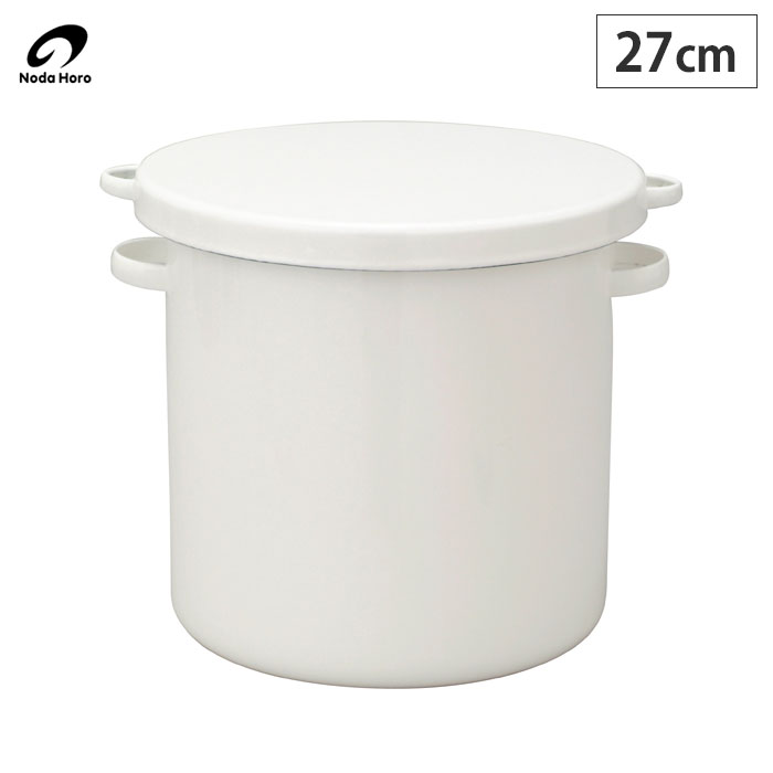 楽天市場】野田琺瑯 ラウンドストッカー27cm 15L ホーロー容器 WRS-27