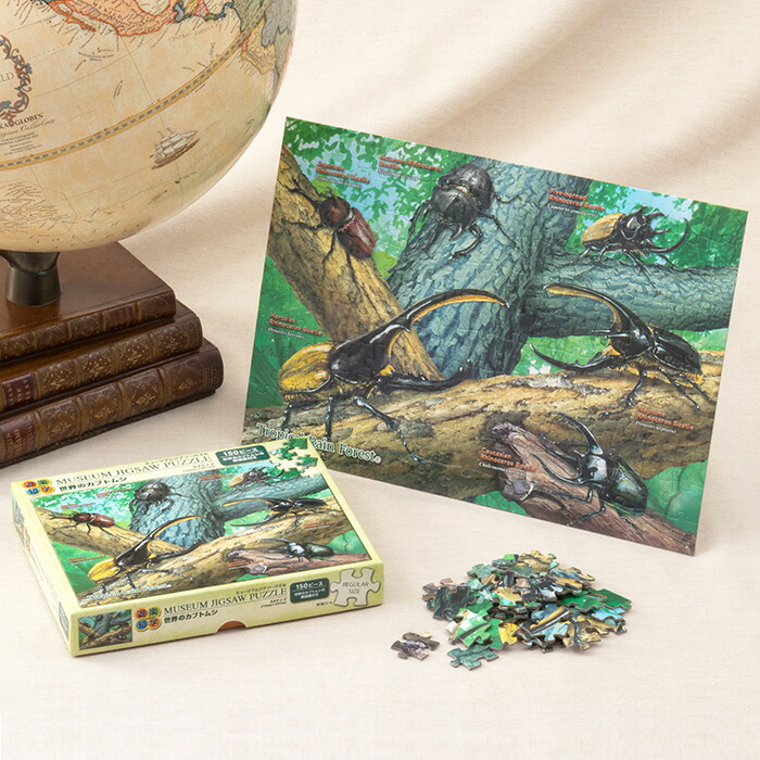 楽天市場】ミュージアム ジグソーパズル 150ピース 世界のカブトムシ