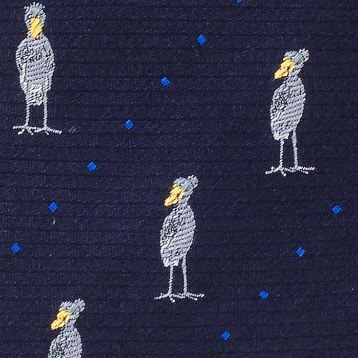 楽天市場】カロラータ 動物柄 ネクタイ ハシビロコウ ドット ネイビー