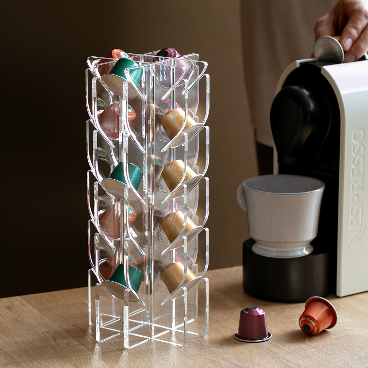 楽天市場】【レビュー特典付き】 コーヒーカプセルスタンド