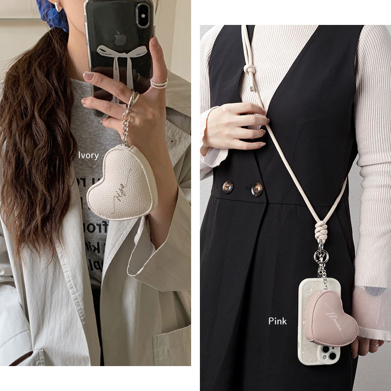 楽天市場】[メール便送料無料]【ハート コインケース バッグチャーム