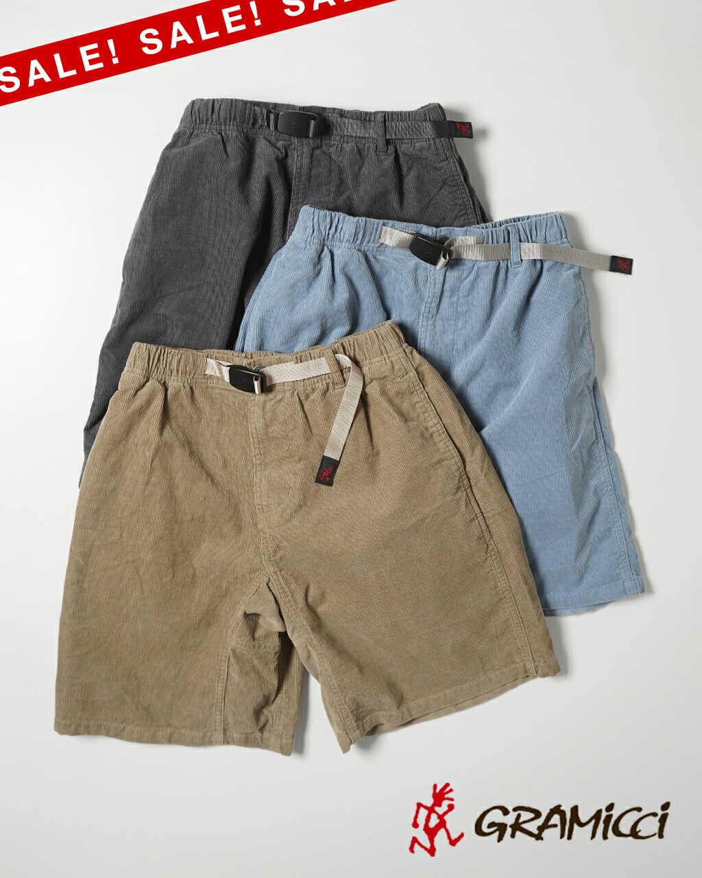 楽天市場】【SALE！20%OFF】グラミチ GRAMICCI コーデュロイ ショート