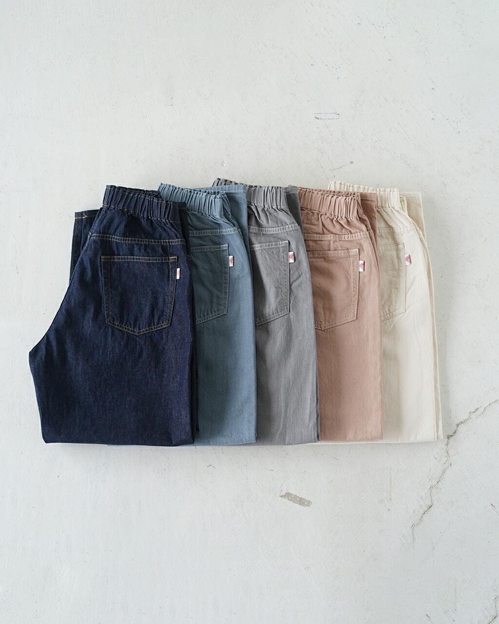 楽天市場】ダントン DANTON カラー デニム イージー パンツ COLOR