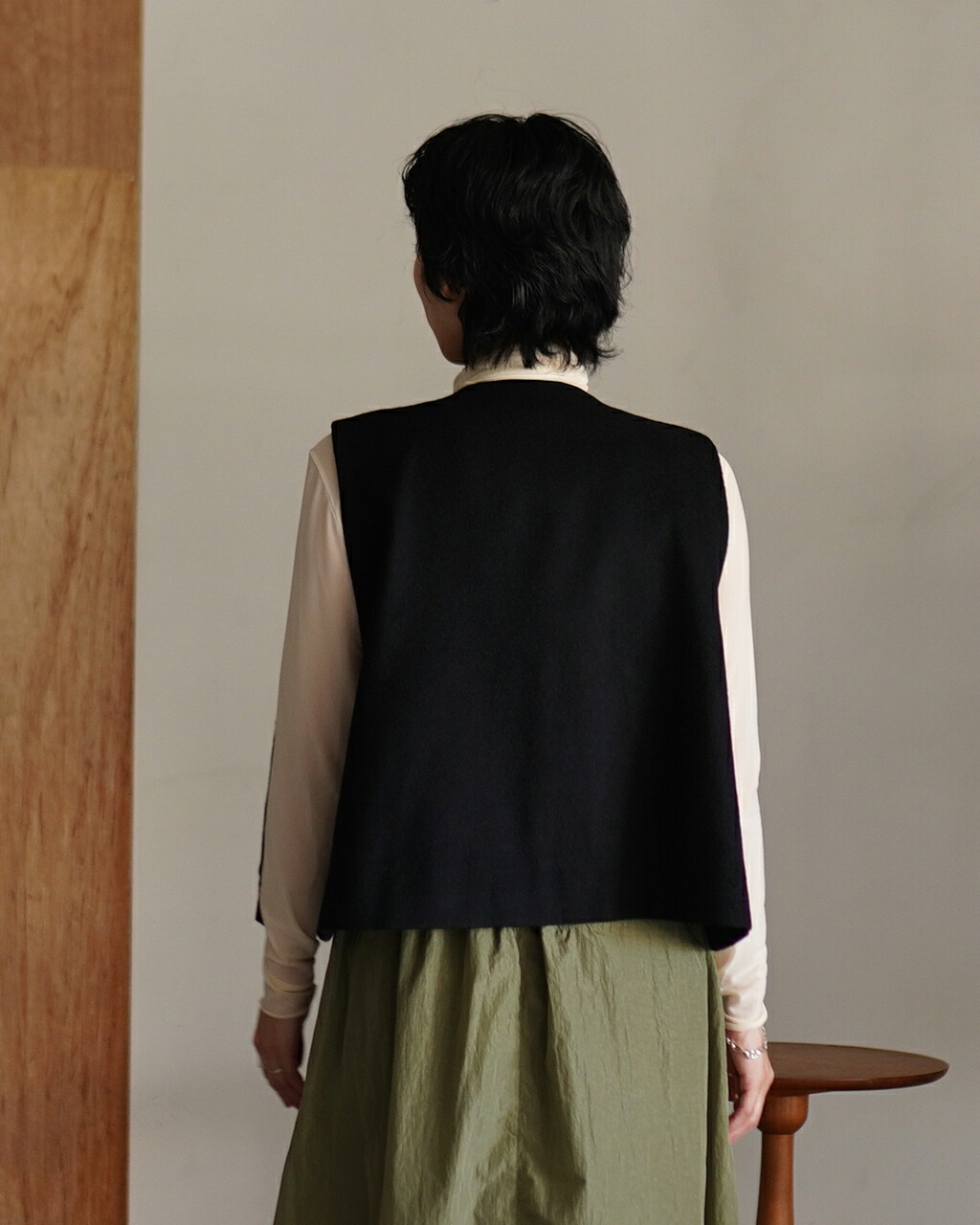 楽天市場】ミズイロインド mizuiro ind ポケット付きクルーネック